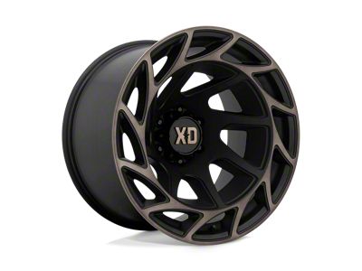 XD Onslaught Satin Black with Bronze Tint 6-Lug Wheel; 20x12; -44mm Offset (22-24 Bronco Raptor)