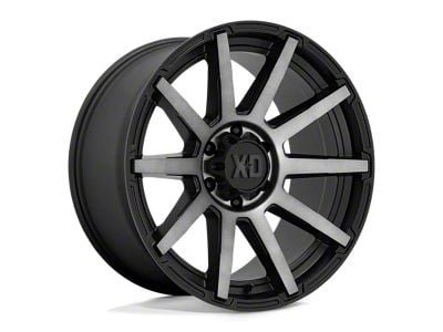 XD Outbreak Satin Black with Gray Tint 6-Lug Wheel; 22x10; -18mm Offset (22-24 Bronco Raptor)