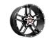 XD Clamp Gloss Black Milled 6-Lug Wheel; 20x9; 0mm Offset (22-24 Bronco Raptor)