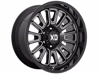 XD Rover Gloss Black Milled 6-Lug Wheel; 20x9; 18mm Offset (22-24 Bronco Raptor)