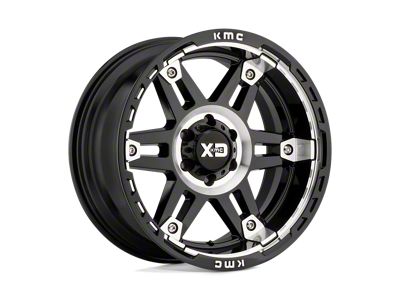 XD Spy II Gloss Black Machined 6-Lug Wheel; 20x9; 18mm Offset (22-24 Bronco Raptor)