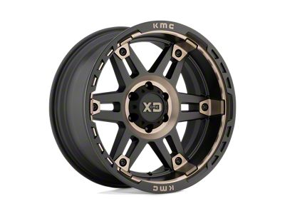 XD Spy II Satin Black Dark Tint 6-Lug Wheel; 20x9; 0mm Offset (22-24 Bronco Raptor)