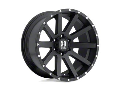 XD Heist Satin Black 6-Lug Wheel; 17x8; 35mm Offset (22-24 Frontier)