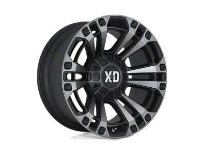 XD Monster 3 Satin Black with Gray Tint 6-Lug Wheel; 20x9; 18mm Offset (22-24 Frontier)