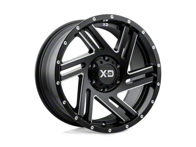 XD Swipe Satin Black Milled 6-Lug Wheel; 20x9; 40mm Offset (22-24 Frontier)
