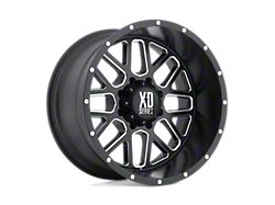 XD Grenade Satin Black Milled Wheel; 16x8; 0mm Offset (84-01 Jeep Cherokee XJ)