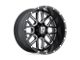 XD Grenade Satin Black Milled Wheel; 18x8; 38mm Offset (84-01 Jeep Cherokee XJ)