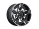 XD Rockstar II Matte Black Machined Wheel; 20x9; 18mm Offset (84-01 Jeep Cherokee XJ)