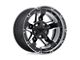 XD Rockstar III Matte Black Machined Wheel; 20x9; 18mm Offset (84-01 Jeep Cherokee XJ)