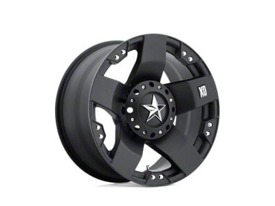 XD Rockstar Matte Black Wheel; 17x8; 10mm Offset (84-01 Jeep Cherokee XJ)