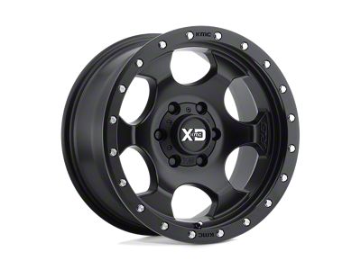 XD RG1 Satin Black with Reinforcing Ring Wheel; 17x8; 0mm Offset (76-86 Jeep CJ7)