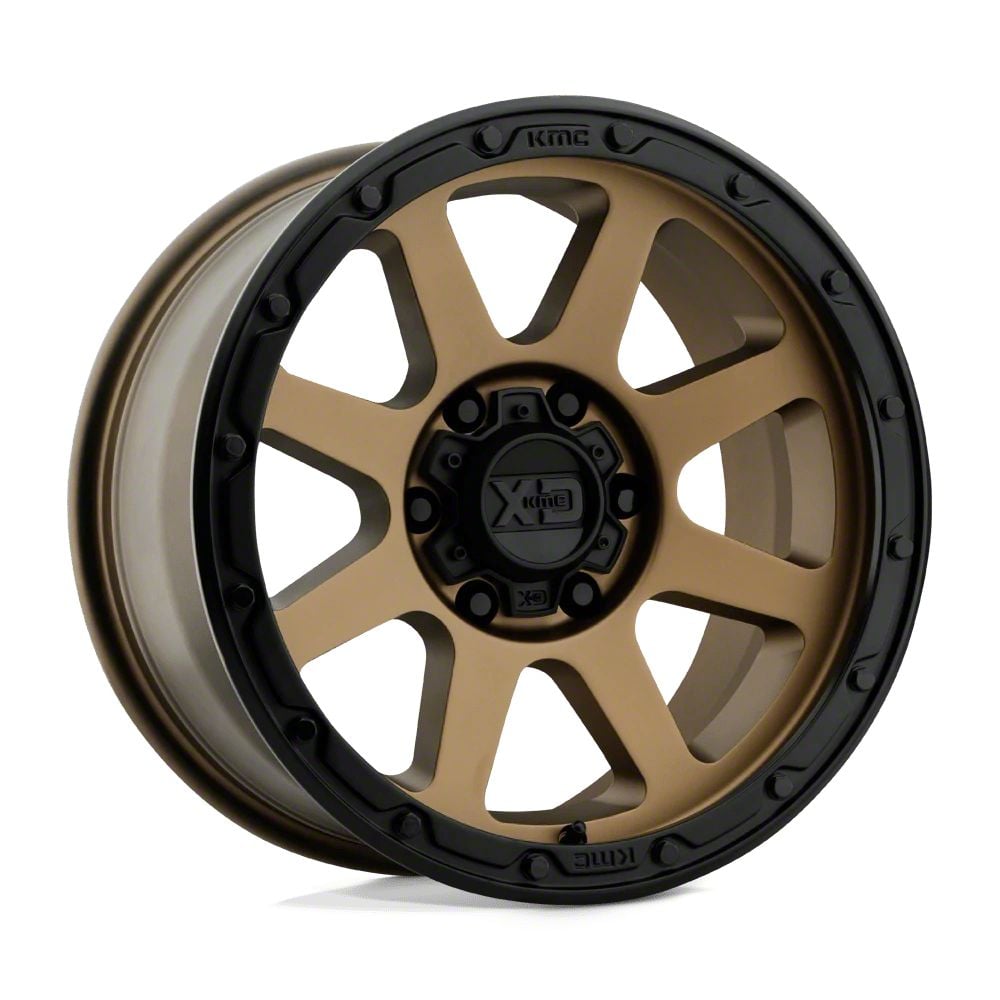 XD Jeep Gladiator Addict 2 Matte Bronze with Matte Black Lip Wheel ...