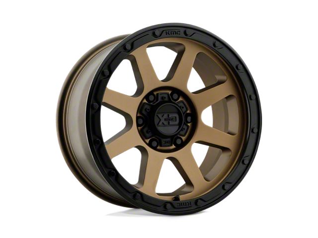 XD Addict 2 Matte Bronze with Matte Black Lip Wheel; 17x9 (20-24 Jeep Gladiator JT)