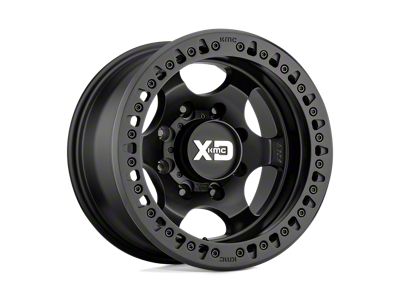 XD Beadlock Satin Black Wheel; 17x9; -38mm Offset (20-24 Jeep Gladiator JT)