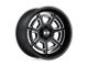 XD Bones Satin Black Milled Wheel; 22x10 (20-24 Jeep Gladiator JT)