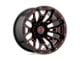 XD Boneyard Gloss Black Milled with Red Tint Wheel; 20x10; -18mm Offset (20-24 Jeep Gladiator JT)