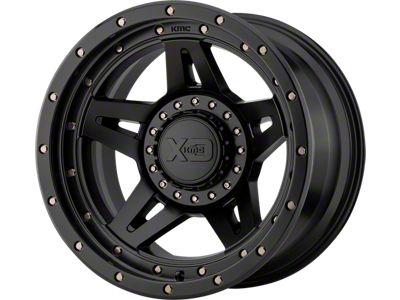 XD Brute Satin Black Wheel; 17x9; -12mm Offset (20-24 Jeep Gladiator JT)