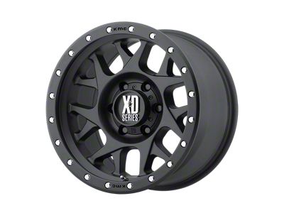 XD Bully Satin Black with Reinforcing Ring Wheel; 18x9; -12mm Offset (20-24 Jeep Gladiator JT)