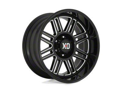 XD Cage Gloss Black Milled Wheel; 20x10 (20-24 Jeep Gladiator JT)