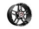 XD Clamp Gloss Black Milled Wheel; 20x12; -44mm Offset (20-24 Jeep Gladiator JT)