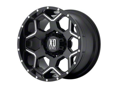 XD Crux Gloss Black Milled Wheel; 18x9 (20-24 Jeep Gladiator JT)