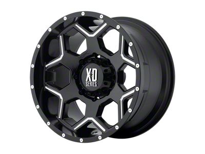 XD Crux Gloss Black Milled Wheel; 18x9; 18mm Offset (20-24 Jeep Gladiator JT)