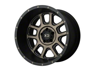 XD Delta Matte Black with Dark Tint Clear Wheel; 20x12 (20-24 Jeep Gladiator JT)