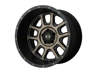 XD Delta Matte Black with Dark Tint Clear Wheel; 20x12; -44mm Offset (20-24 Jeep Gladiator JT)