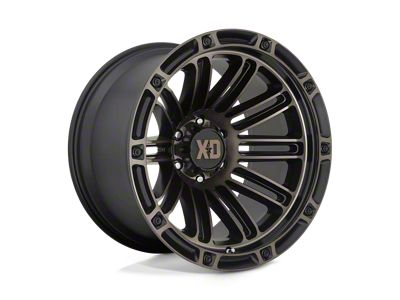 XD Double Deuce Satin Black with Dark Tint Wheel; 20x10; -18mm Offset (20-24 Jeep Gladiator JT)