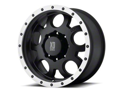 XD Enduro Matte Black with Machined Reinforcing Ring Wheel; 18x9 (20-24 Jeep Gladiator JT)