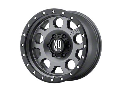 XD Enduro Pro Matte Gray with Black Reinforcing Ring Wheel; 20x9; 18mm Offset (20-24 Jeep Gladiator JT)