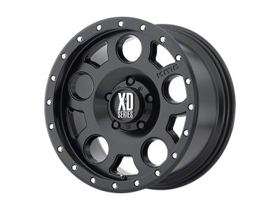 XD Enduro Pro Satin Black with Reinforcing Ring Wheel; 17x9; -12mm Offset (20-24 Jeep Gladiator JT)