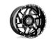 XD Fury Gloss Black Milled Wheel; 20x9; 18mm Offset (20-24 Jeep Gladiator JT)