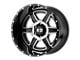 XD Fusion Gloss Black Machined Wheel; 20x12 (20-24 Jeep Gladiator JT)