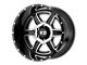 XD Fusion Gloss Black Machined Wheel; 20x9; -12mm Offset (20-24 Jeep Gladiator JT)