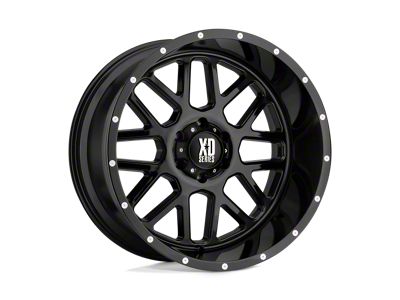 XD Grenade Gloss Black Wheel; 22x10; -24mm Offset (20-24 Jeep Gladiator JT)