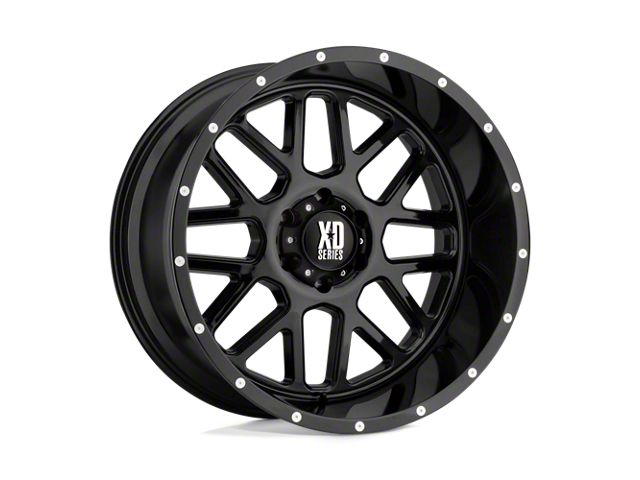 XD Grenade Gloss Black Wheel; 20x9 (20-24 Jeep Gladiator JT)