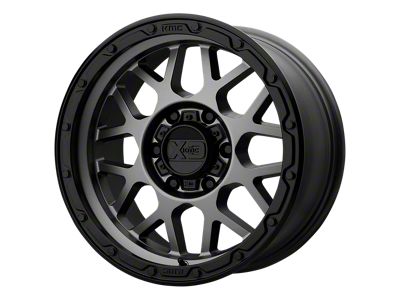 XD Grenade OR Matte Gray with Matte Black Lip Wheel; 17x8.5; 0mm Offset (20-24 Jeep Gladiator JT)