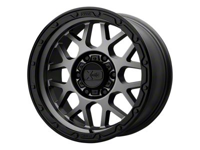 XD Grenade OR Matte Gray with Matte Black Lip Wheel; 20x9 (20-24 Jeep Gladiator JT)