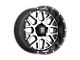 XD Grenade Satin Black Machined Face Wheel; 17x8.5; 0mm Offset (20-24 Jeep Gladiator JT)