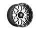 XD Grenade Satin Black Machined Face Wheel; 20x10 (20-24 Jeep Gladiator JT)