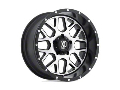 XD Grenade Satin Black Machined Face Wheel; 20x12 (20-24 Jeep Gladiator JT)