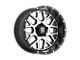 XD Grenade Satin Black Machined Face Wheel; 20x12 (20-24 Jeep Gladiator JT)