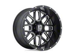 XD Grenade Satin Black Milled Wheel; 22x12 (20-24 Jeep Gladiator JT)