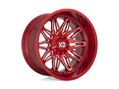 XD Gunner Candy Red Milled Wheel; 20x10; -18mm Offset (20-24 Jeep Gladiator JT)