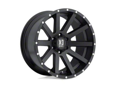 XD Heist Satin Black Wheel; 20x12 (20-24 Jeep Gladiator JT)