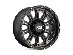 XD Hoss II Satin Black Machined Dark Tint Wheel; 18x9; 0mm Offset (20-24 Jeep Gladiator JT)