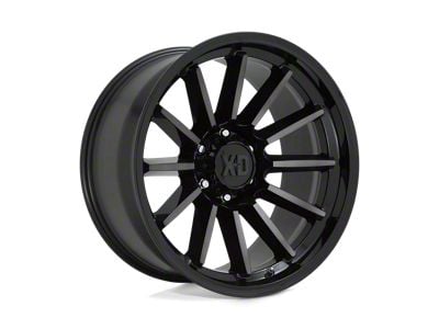 XD Luxe Gloss Black Machined with Gray Tint Wheel; 20x9; 18mm Offset (20-24 Jeep Gladiator JT)