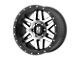 XD Machete Machined Face with Black Ring Wheel; 17x9 (20-24 Jeep Gladiator JT)