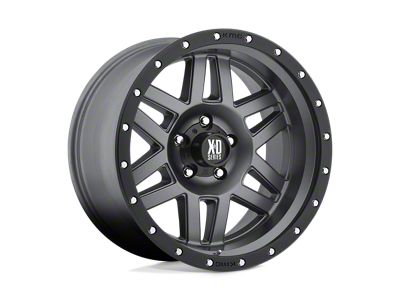 XD Machete Matte Gray with Black Ring Wheel; 20x9; 0mm Offset (20-24 Jeep Gladiator JT)